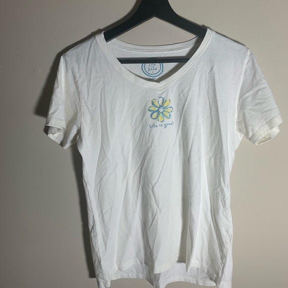 Life Is Good Tops - Life is Good V Neck Tee - Sleep Small Women’s